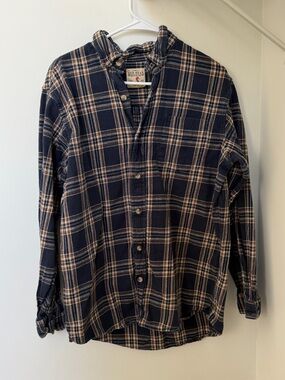 Men's RedHead Navy Blue Plaid Flannel, size L